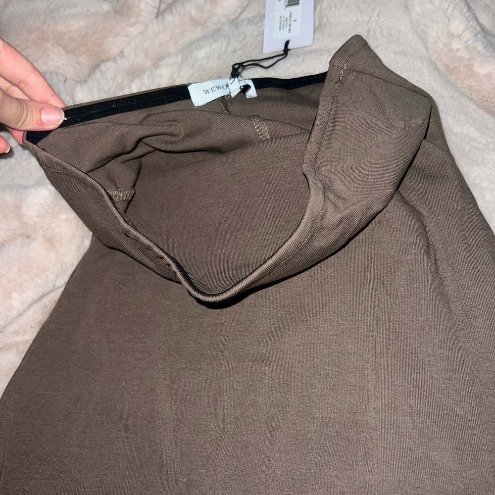 Weworewhat tanish strapless dress!